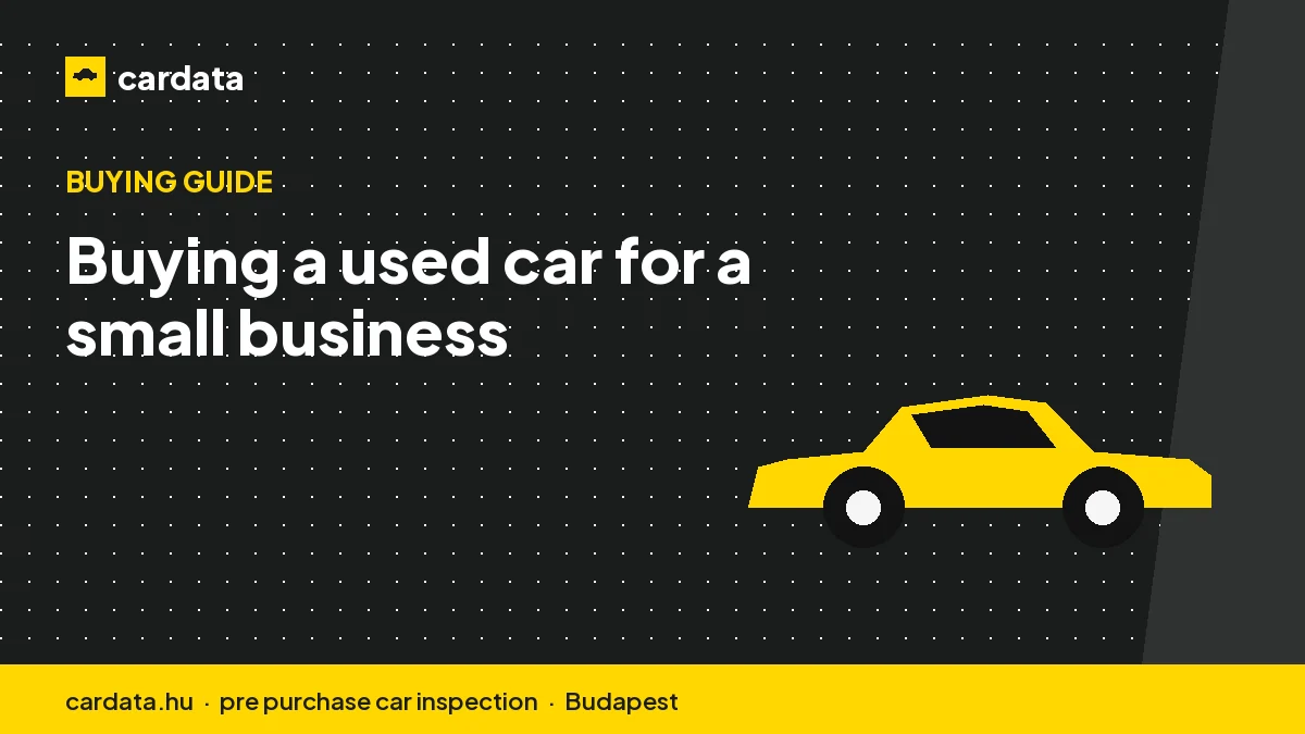 Buying a used car for a small business