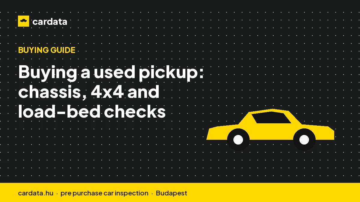 Buying a used pickup: chassis, 4x4 and load-bed checks