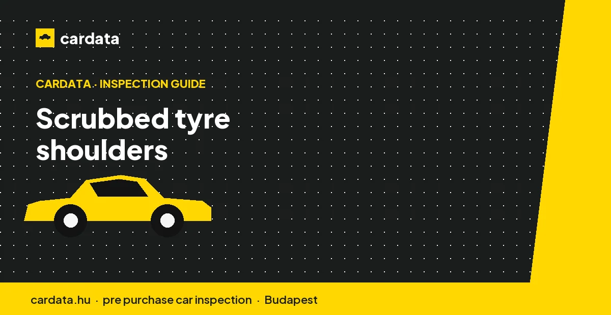 Worn outer tyre shoulders on a lightweight coupe indicate hard cornering and skipped alignment, one of the clearest signs of a hard-used enthusiast car.