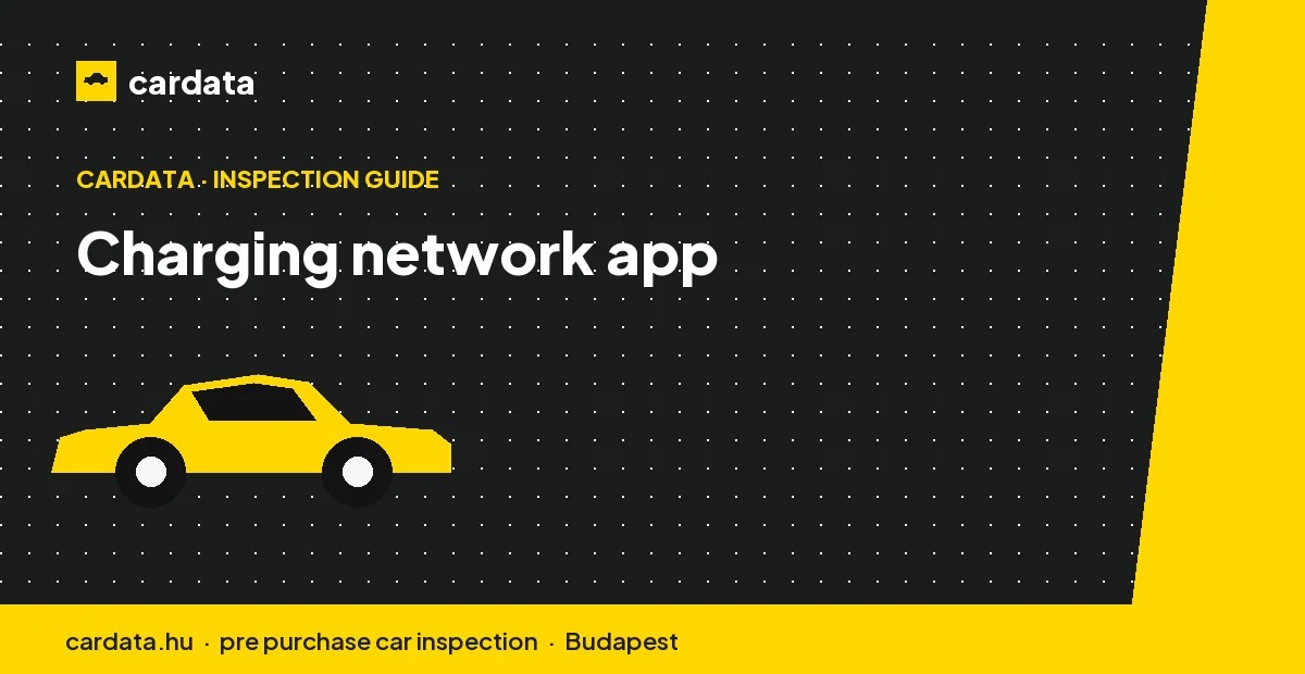 A smartphone shows a charging network map with nearby public points, their connector types and live availability.