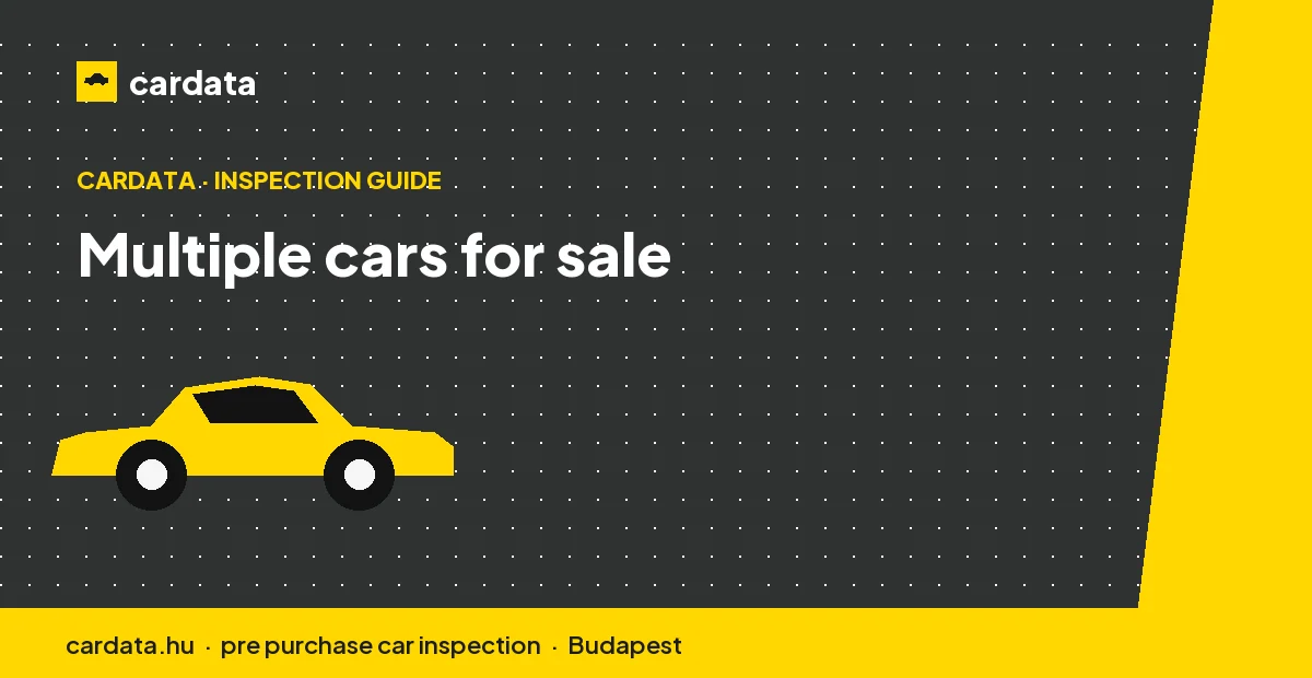 Two or three cars advertised at the same address, a pattern that often points to an unlicensed trader rather than a private owner.