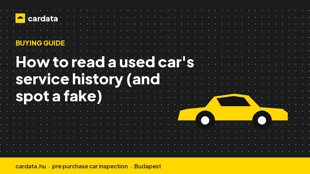 How to read a used car's service history (and spot a fake)