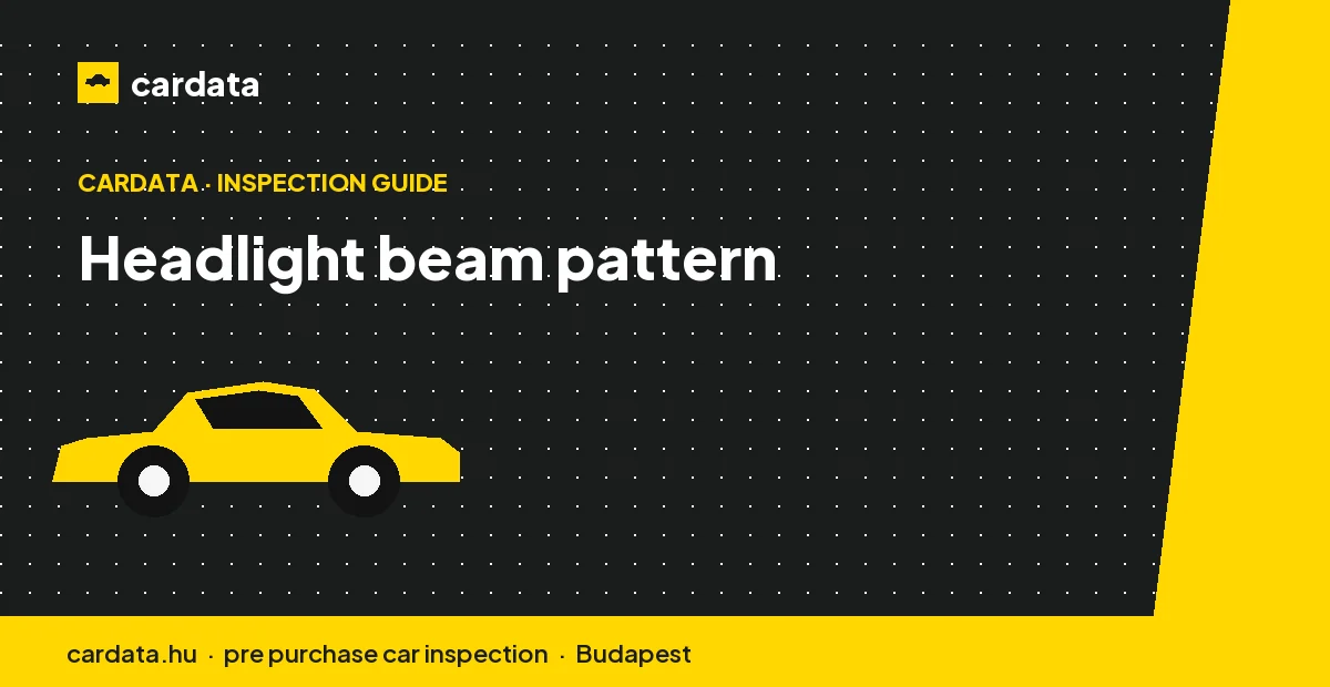 A right-hand-drive import needs its headlight beam converted so it does not dazzle oncoming drivers on Hungarian roads.
