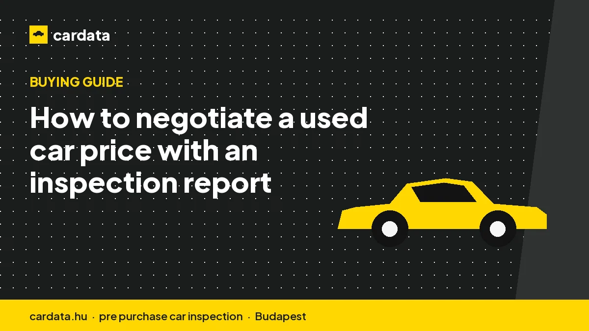 How to negotiate a used car price with an inspection report