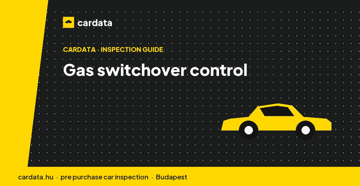 The dashboard changeover switch and fuel gauge that show when the engine has moved from petrol to gas.