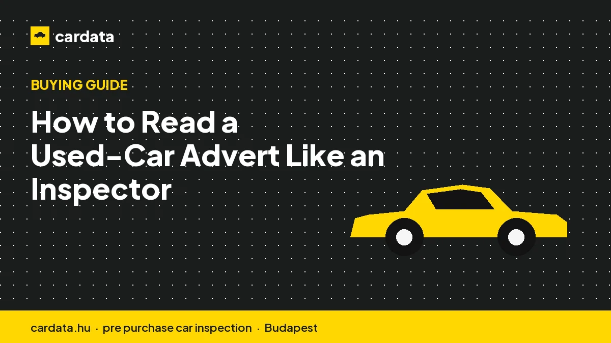 How to Read a Used-Car Advert Like an Inspector