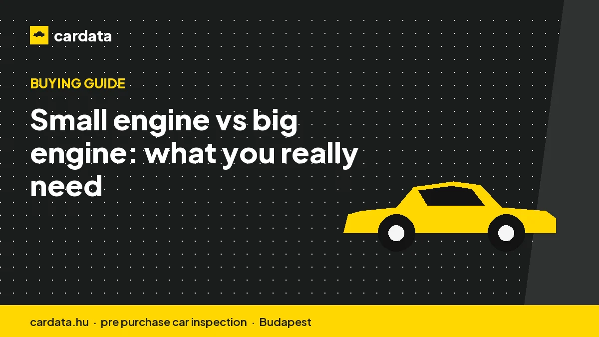 Small engine vs big engine: what you really need