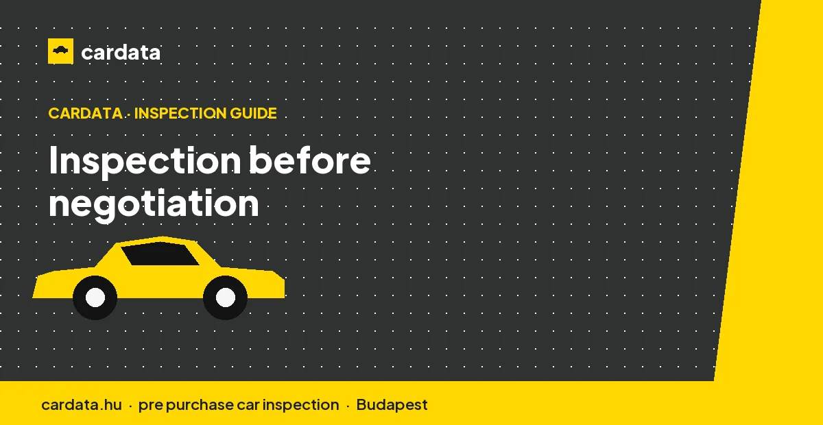 An inspector recording findings on the underbody of a car so the buyer can negotiate from documented condition rather than guesswork.