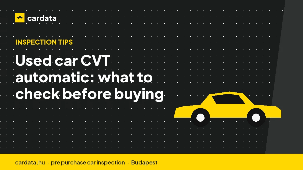 Used car CVT automatic: what to check before buying