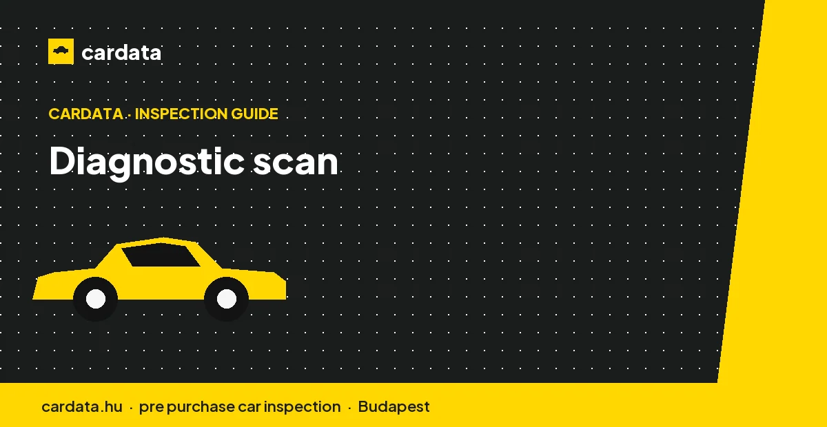 A scan reads stored fault codes the dashboard never shows - including faults recently cleared.
