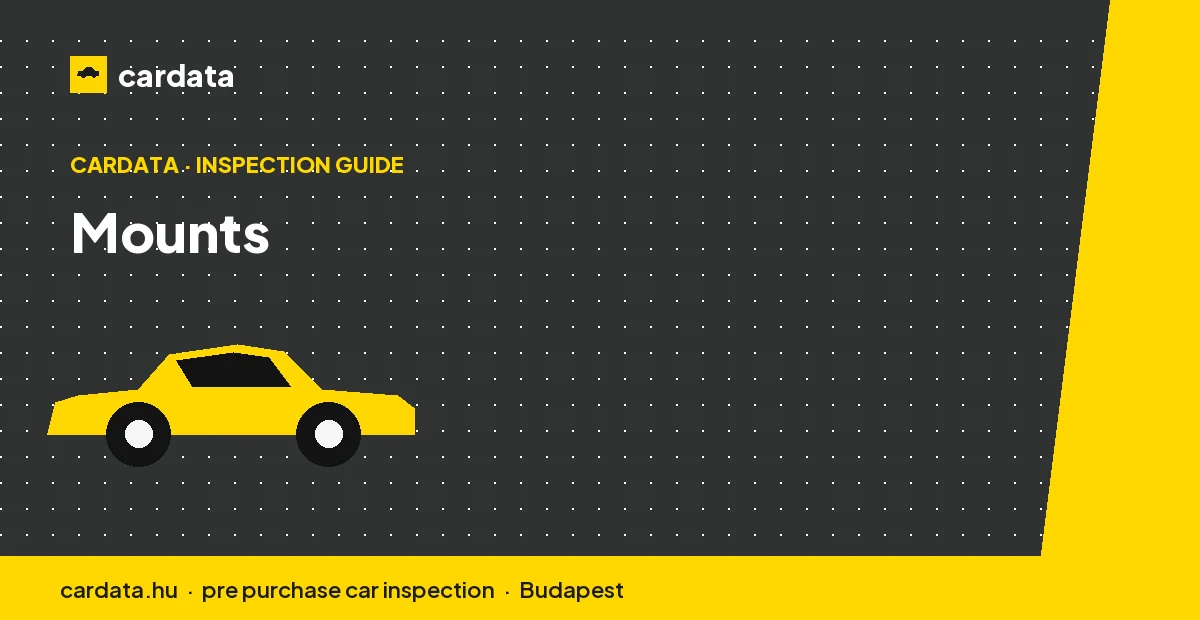 Engine and gearbox mounts isolate the drivetrain from the body; when they perish, vibration reaches the cabin.