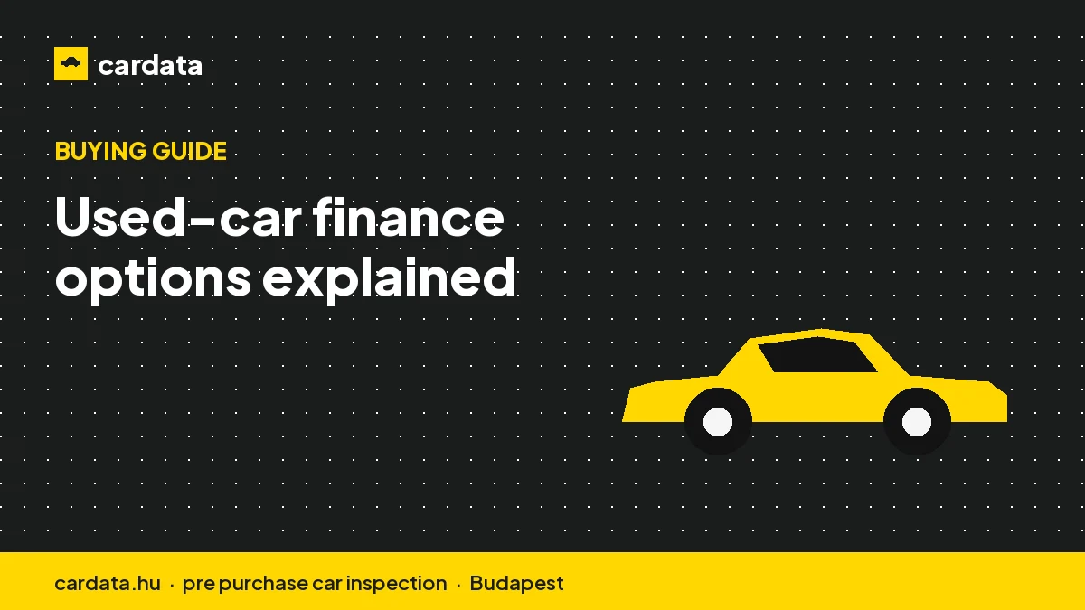 Used-car finance options explained