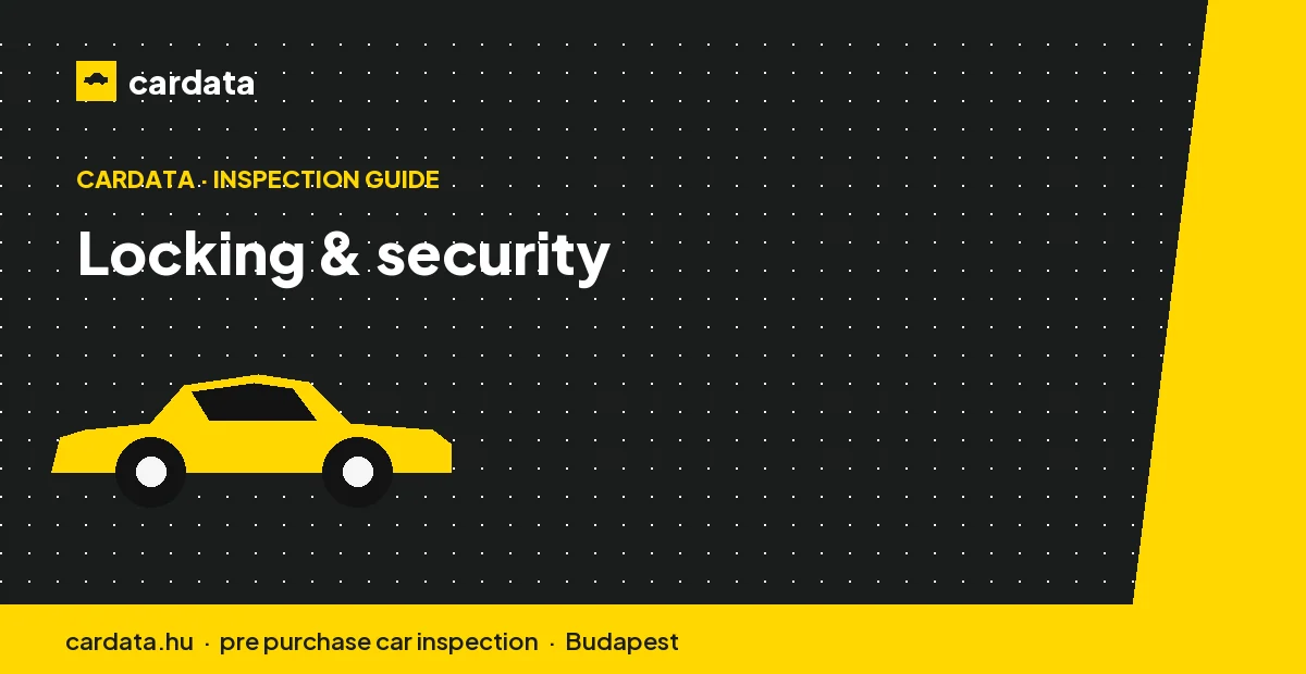 Central locking, the immobiliser and the alarm should all operate cleanly from every key.