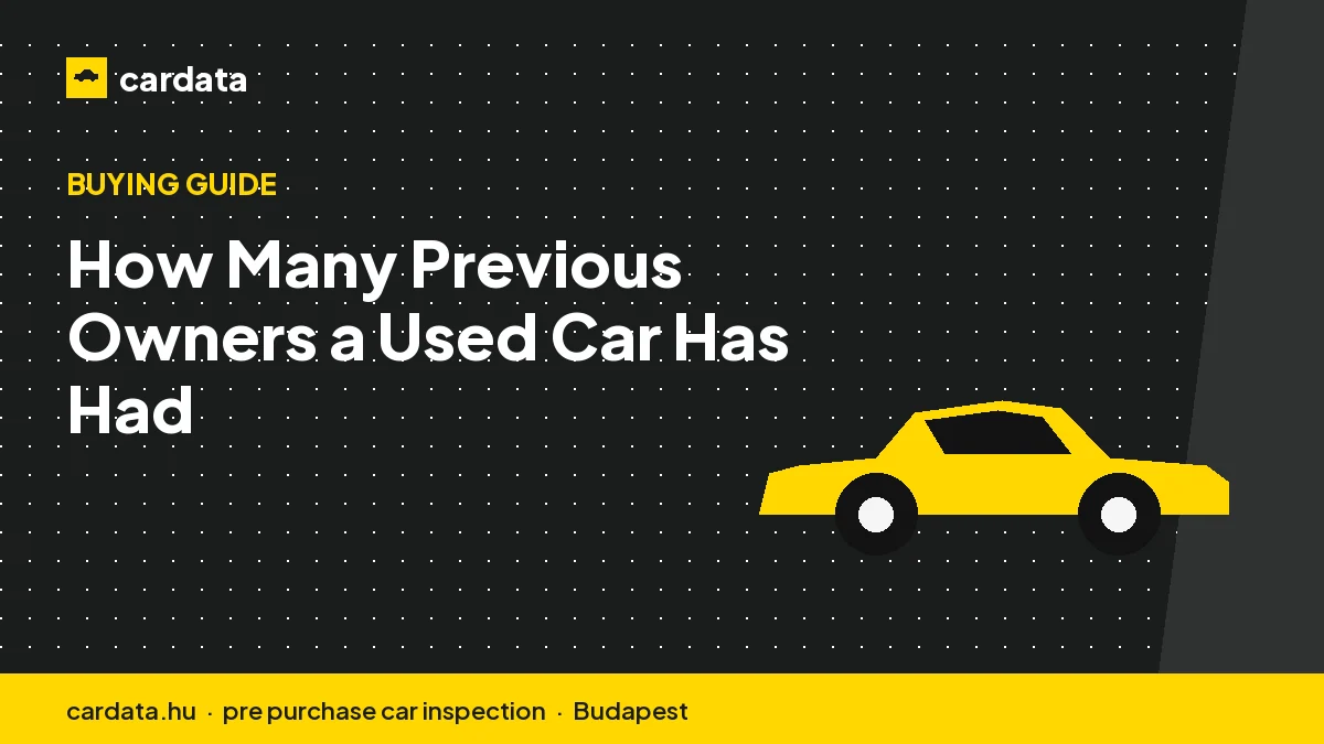 How Many Previous Owners a Used Car Has Had
