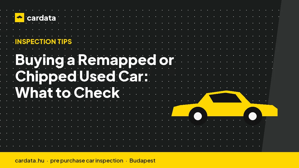 Buying a Remapped or Chipped Used Car: What to Check