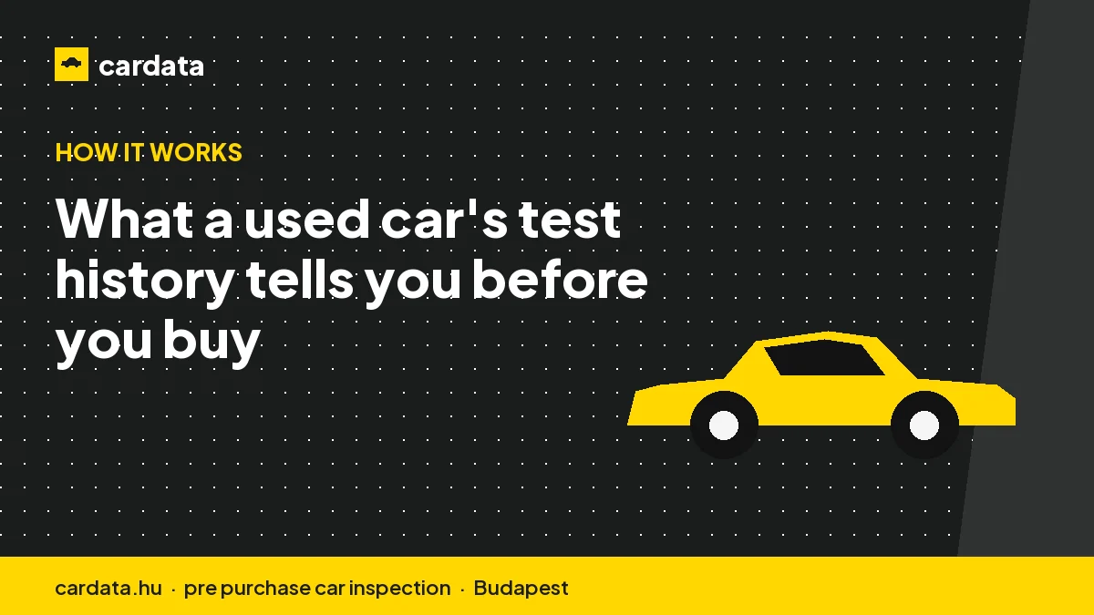 What a used car's test history tells you before you buy
