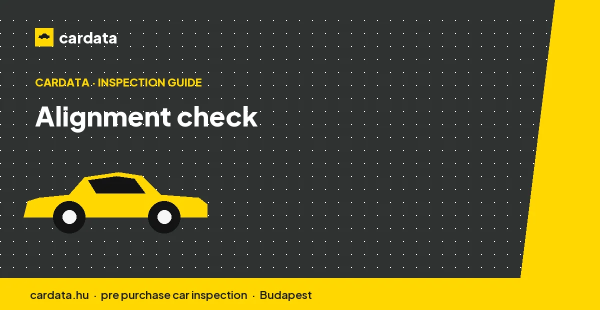 A four-wheel alignment rig displays camber, caster and toe figures that reveal why a car pulls or wanders on a straight road.