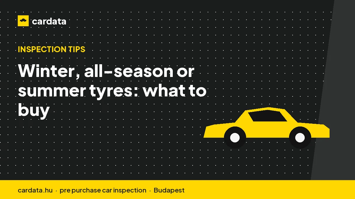 Winter, all-season or summer tyres: what to buy